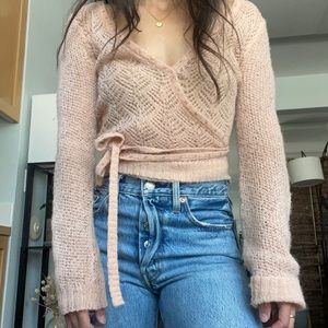 Vintage Moda International Wrap Sweater Top